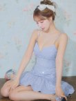 ブルー モデル：三上悠亜　身長：159cm　着用サイズ：Sサイズ