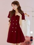 ワインレッド モデル：まりん　身長：164cm　着用サイズ：Sサイズ