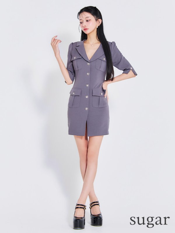 グレー モデル：まおちゃる　身長：158cm　着用サイズ：Sサイズ