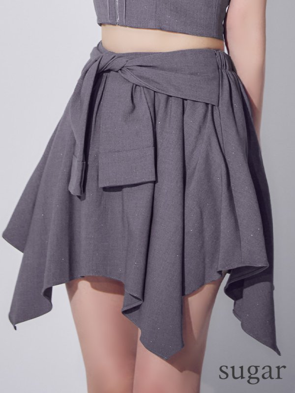 グレー　モデル：ゆめ　身長：160cm　着用サイズ：Sサイズ