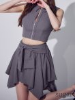 グレー　モデル：ゆめ　身長：160cm　着用サイズ：Sサイズ