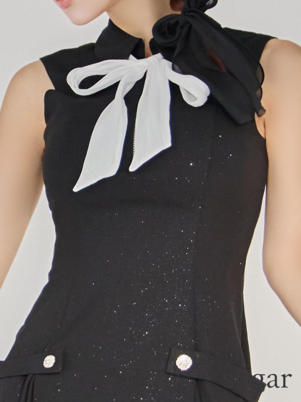 ブラックxホワイト　モデル：まりん　身長：164cm　着用サイズ：Sサイズ