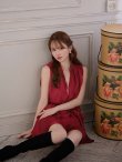 ワインレッド　モデル：ゆめ　身長：160cm　着用サイズ：Sサイズ