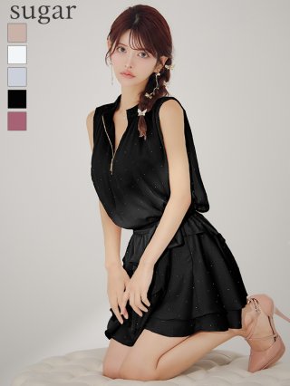 XSサイズあり【an /アン】ラインストーン/ オフショル/ バストカット