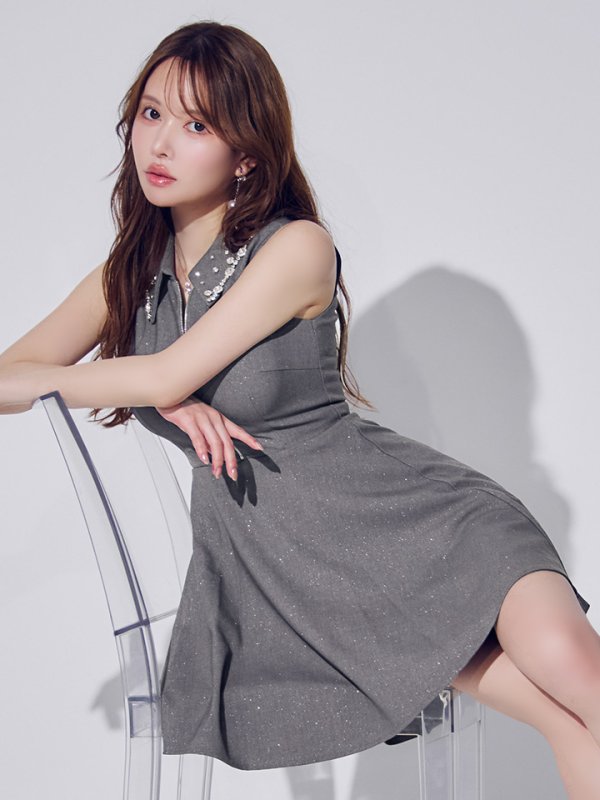 グレー　モデル：ゆめ　身長：160cm　着用サイズ：Sサイズ