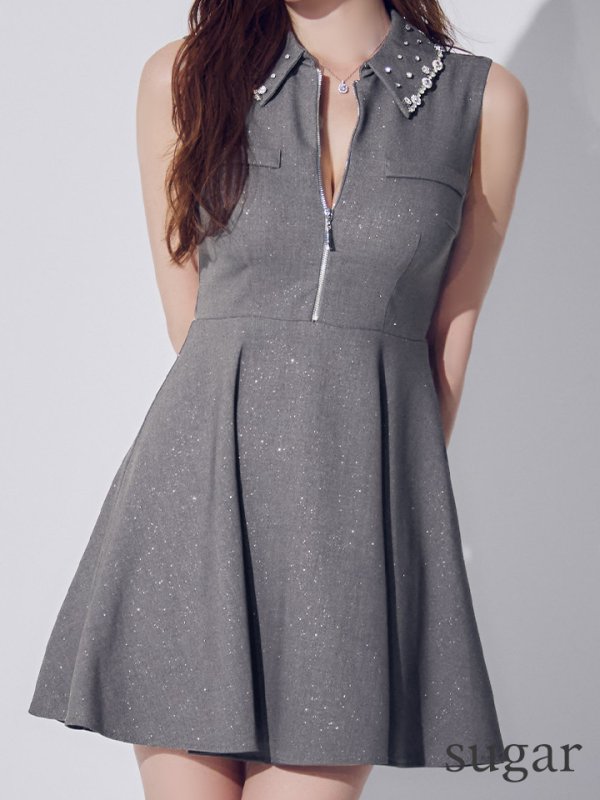 グレー　モデル：ゆめ　身長：160cm　着用サイズ：Sサイズ