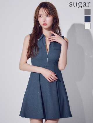 ミニドレス：ブルー(青)｜キャバドレス・ミニドレス通販はsugar