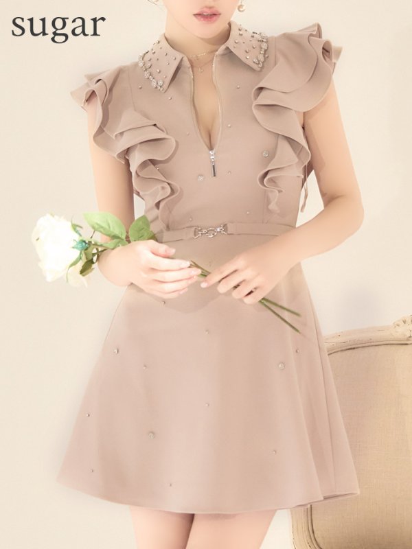 ベージュ モデル：ゆめ　身長：160cm　着用サイズ：Sサイズ