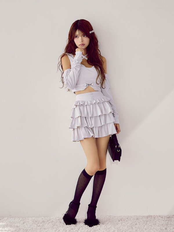 グレージュ　モデル：まりん　身長：163cm　着用サイズ：Sサイズ