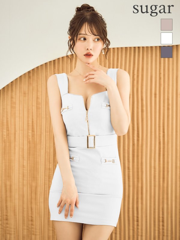 ホワイト　モデル：ゆめ　身長：160cm　着用サイズ：Sサイズ