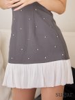 グレーxホワイト　モデル：るりぴ　身長：165cm　着用サイズ：Sサイズ
