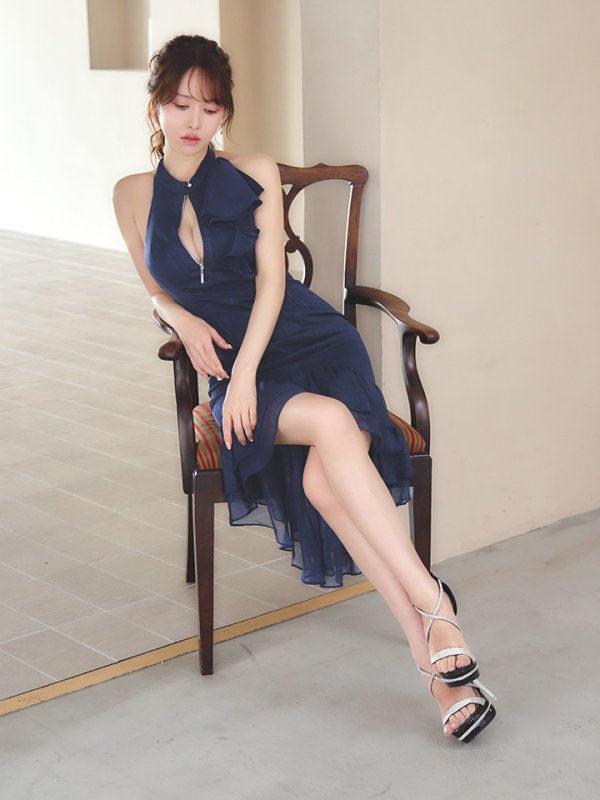 ネイビー モデル：ゆめ　身長：160cm　着用サイズ：Sサイズ