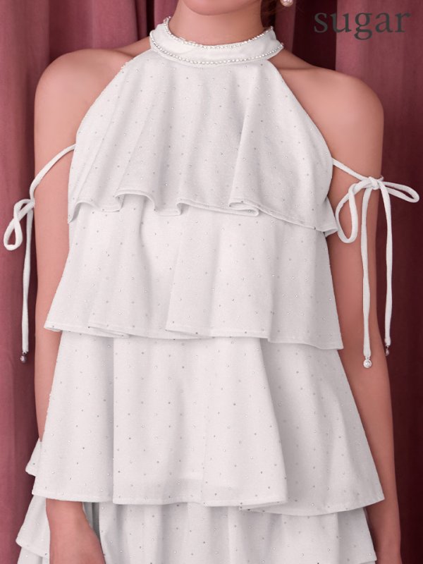 ホワイト　モデル：ゆめ　身長：160cm　着用サイズ：Sサイズ