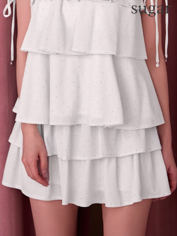 ホワイト　モデル：ゆめ　身長：160cm　着用サイズ：Sサイズ