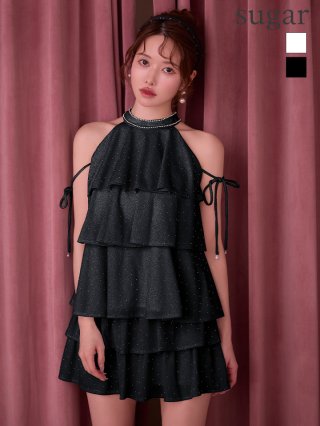 【大幅値下げ】 sugar ドレス　an XSサイズあり】sugarコラボカラーあり♥ビジューリボンライン