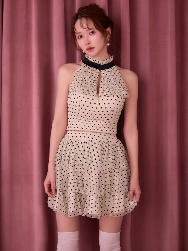 ベージュ　モデル：ゆめ　身長：160cm　着用サイズ：Sサイズ