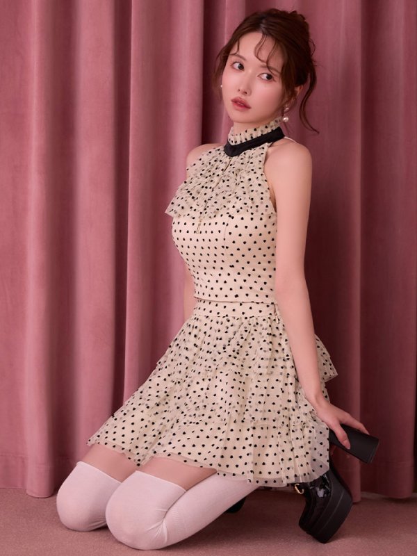 ベージュ　モデル：ゆめ　身長：160cm　着用サイズ：Sサイズ