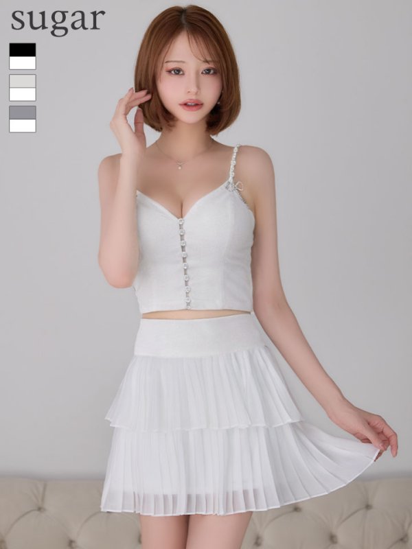 アイボリーxホワイト　モデル：れみれみ　身長：163cm　着用サイズ：Sサイズ