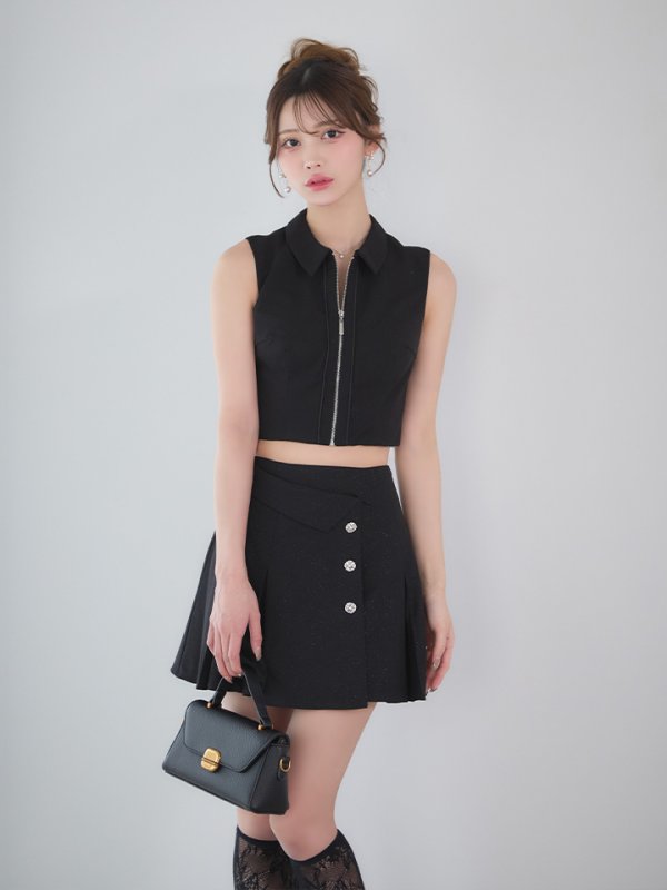 ブラック　モデル：るりぴ　身長：165cm　着用サイズ：Sサイズ