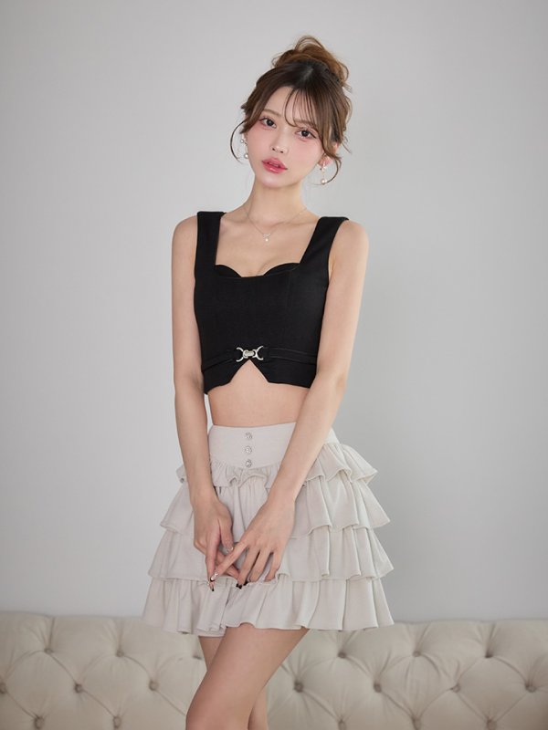 ブラックｘグレージュ モデル：るりぴ　身長：165cm　着用サイズ：Sサイズ