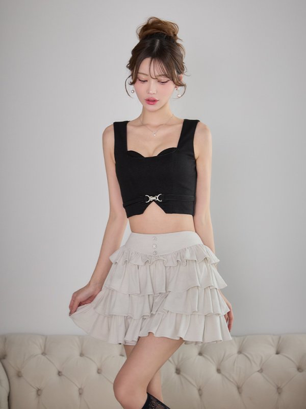 ブラックｘグレージュ モデル：るりぴ　身長：165cm　着用サイズ：Sサイズ