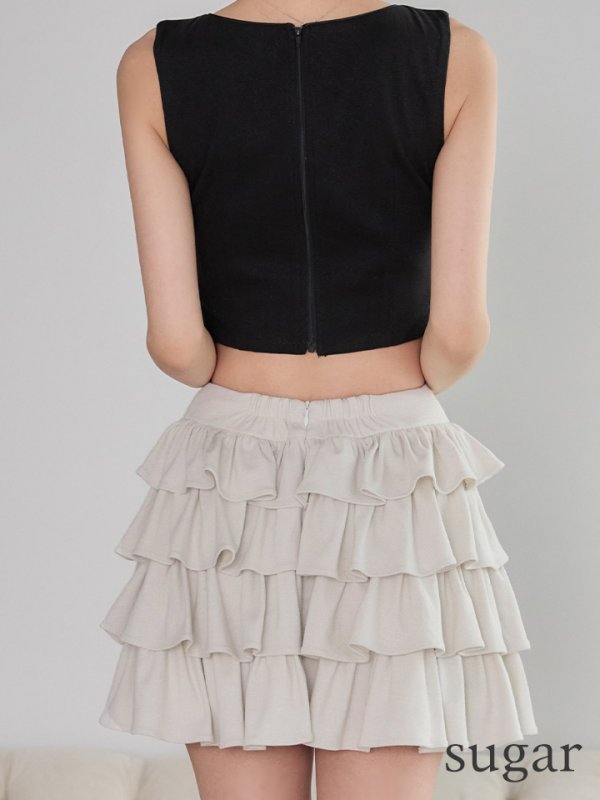 ブラックｘグレージュ モデル：るりぴ　身長：165cm　着用サイズ：Sサイズ