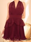 ワインレッド　モデル：羽澄まり　身長：158cm　着用サイズ：Sサイズ