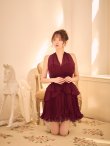 ワインレッド　モデル：羽澄まり　身長：158cm　着用サイズ：Sサイズ