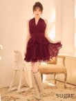 ワインレッド　モデル：羽澄まり　身長：158cm　着用サイズ：Sサイズ