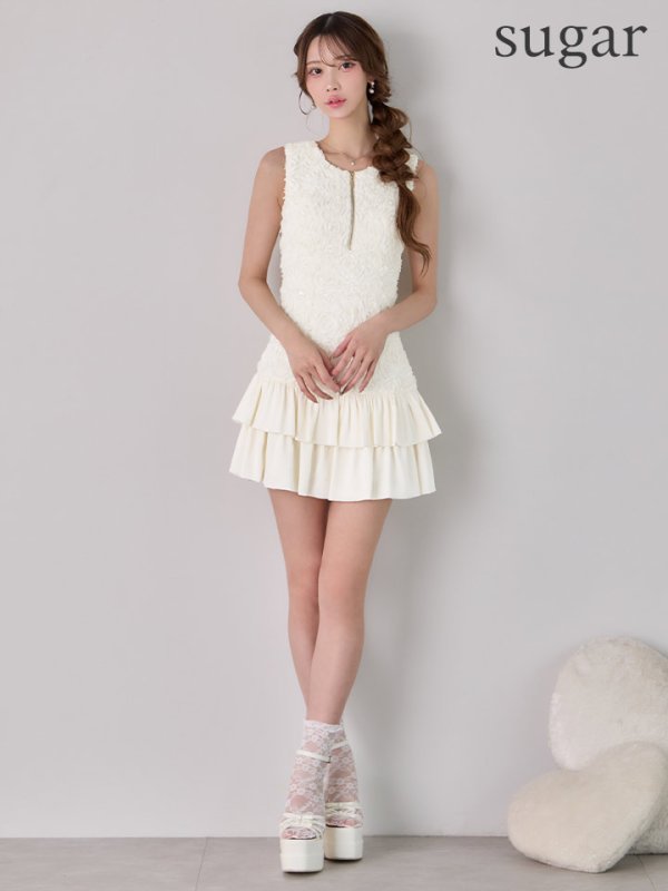 アイボリー モデル：るりぴ　身長：165cm　着用サイズ：Sサイズ