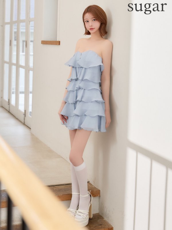 ブルー　モデル：れみれみ　身長：163cm　着用サイズ：Sサイズ