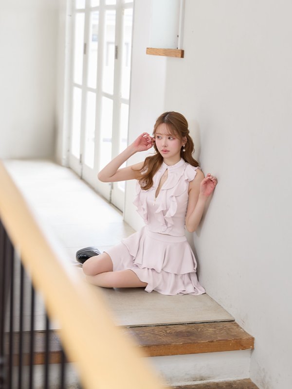 ラベンダー　モデル：ゆめ　身長：160cm　着用サイズ：Sサイズ