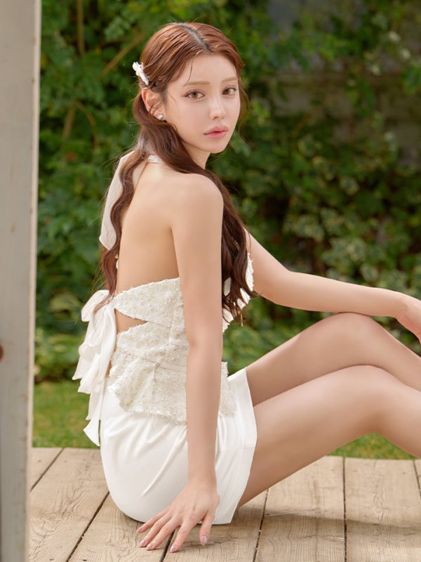 アイボリー　モデル：ももか　身長：156cm　着用サイズ：Sサイズ