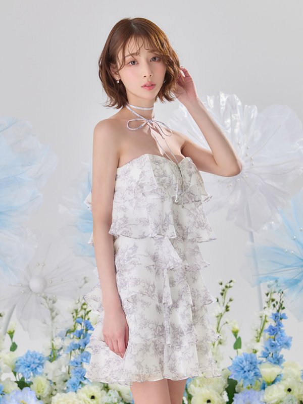 ホワイトxグレー　モデル：りこ　身長：156cm　着用サイズ：Sサイズ