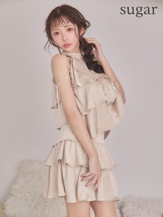 み*ん様 試着のみsugar ベージュ スリーブレスドレス ミニドレス：ベージュ｜キャバドレス・ミニドレス通販はsugar (Page 2)