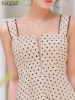 ベージュ×ブラック　モデル：せいは　身長：160cm　着用サイズ：Sサイズ