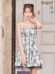 ホワイトxブラック　モデル：るりぴ　身長：165cm　着用サイズ：Sサイズ