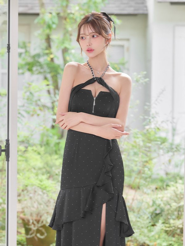ブラック　モデル：るりぴ　身長：165cm　着用サイズ：Sサイズ