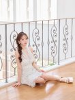 ホワイト　モデル：りな　身長：160cm　着用サイズ：Sサイズ