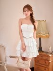 ホワイト　モデル：るりぴ　身長：165cm　着用サイズ：Sサイズ