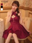 ワインレッド　モデル：羽澄まり　身長：158cm　着用サイズ：Sサイズ