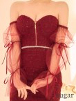 ワインレッド　モデル：羽澄まり　身長：158cm　着用サイズ：Sサイズ