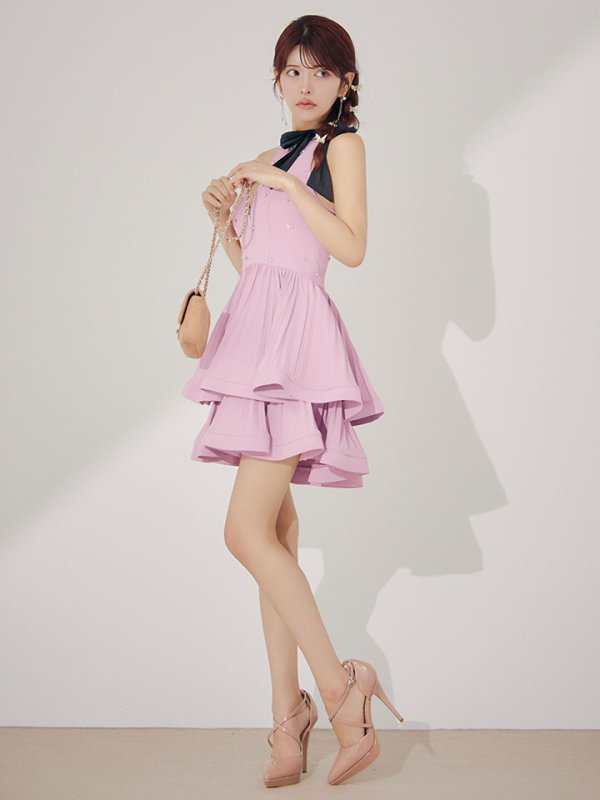 ピンク モデル：まりん　身長：164cm　着用サイズ：Sサイズ