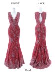 画像14: 【関西コレクション着用】【ANGEL R PREMIUM】ビジュー/ノースリーブ/ マーメイド/ ラメレース/ ロング/ キャバドレスlong[OF2] (14)