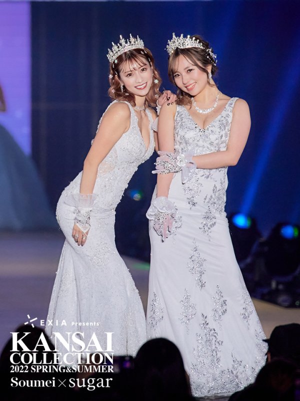 画像3: 【ひなの / 関西コレクション着用】【ANGEL R PREMIUM】ビジュー/ノースリーブ/ マーメイド/ ラメレース/ ロング/ キャバドレスlong[OF2] (3)