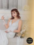 画像3: 【関西コレクション着用】【ANGEL R PREMIUM】ビジュー/ノースリーブ/ マーメイド/ ラメレース/ ロング/ キャバドレスlong[OF2] (3)