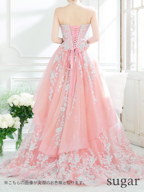 画像21: 【ANGEL R PREMIUM/エンジェルアールプレミアム】ベア/ ウェディング/ バースデー/ プリンセス/ フラワーレース/ スパンコールビジュー/ キャバドレスlong【HC03】 (21)