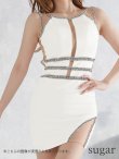 画像5: 【ANGEL R/エンジェルアール】フロントラインビジュー/ カッティングメッシュ/ タイトミニ/ ミニドレス/ キャバドレス[OF2] (5)