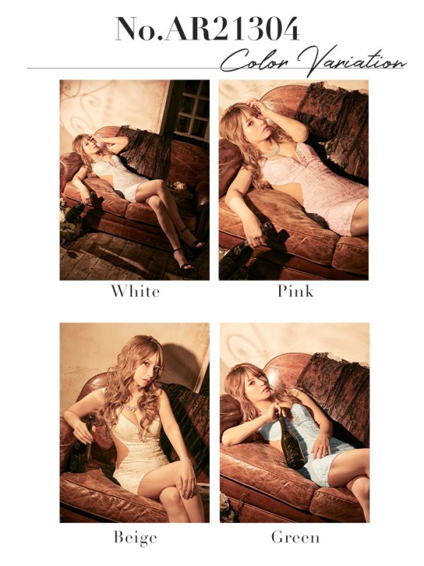 画像20: 【関西コレクション着用】XSサイズあり【ANGEL R/エンジェルアール】フラワー刺繍/ アシンメトリー/ タイト/ ミニドレス/ キャバドレス[OF2] (20)