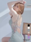 画像17: sugar x ARコラボカラーあり!!【ANGEL R/エンジェルアール】フロントビジュー/ メッシュ/ タイト/ ミニドレス/ キャバドレス[OF2] (17)